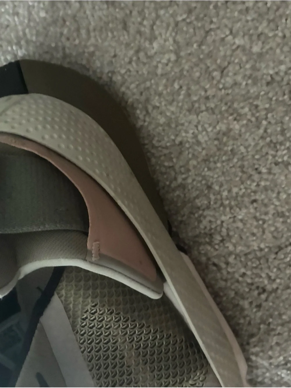 Nike Women’s FlyEase Slip-On Sneakers in Light Olive and Black 8